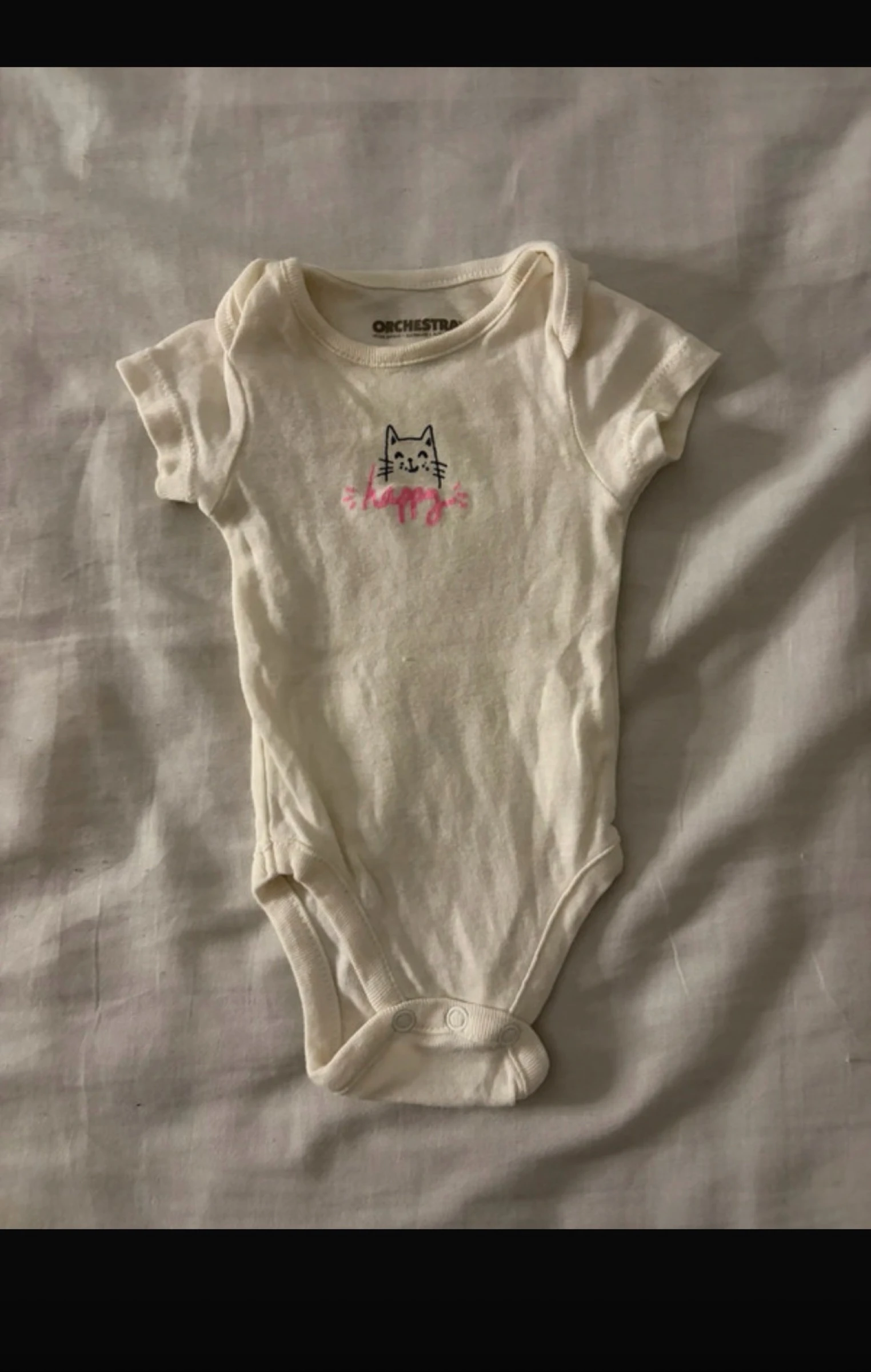 Lot of 12 baby girl bodysuits 1 month / 54 cm Orchestra & Kiabi – photo 4